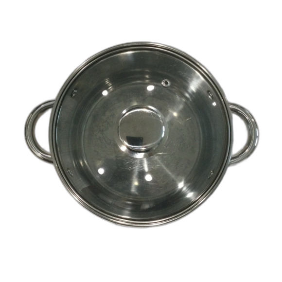 Chefmate Stainless Steel Pot with Glass Lid. Holds approximately 3 qts. - Picture 2 of 11